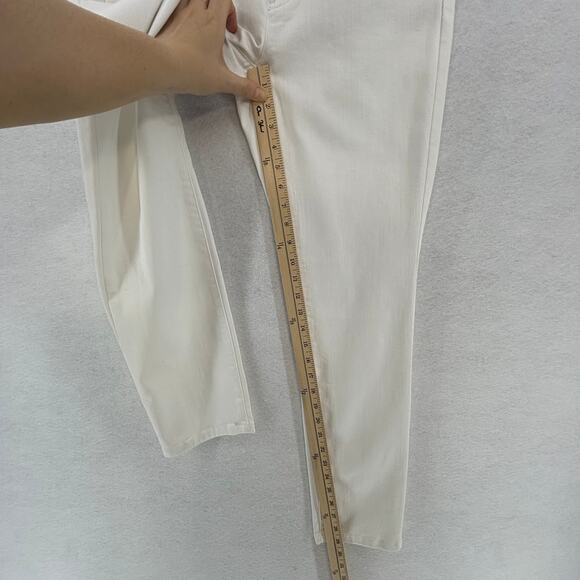 J. Jill Authentic White Jeans Women size 4 Fit Slim Ankle Preppy Classic - Picture 7 of 11